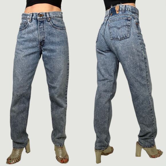 Levi's 550 vintage acid stone wash jeans 80s 90s made in the USA high rise waist - Picture 1 of 16